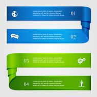 Curled infographic
