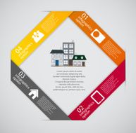 Town infographic template business concept vector illustration