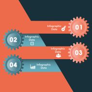 Creative gears Info-graphics options banner N3