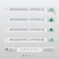 Search Box Infographic Design Template N2