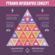 Pyramid Infographic Concept - Vector Scheme with Icons N2