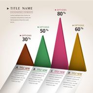 vector abstract 3d chart infographics N4