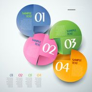 vector abstract 3d paper infographics N24