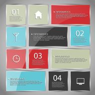 Abstract paper infographic N43