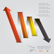 Modern Arrows Infographic Design Template N2
