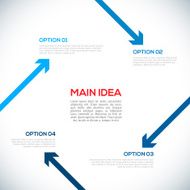 Infographics template with arrows N7