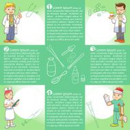 info graphics medica cartoon
