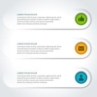 Vector paper lines and icons design template for web site