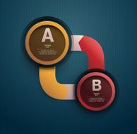 Colors infographics elements