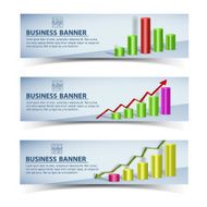 Business concept banners set N4
