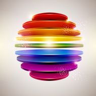3D colorful ball