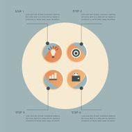 Infographic steps design template