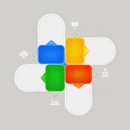Design template for infographic banners or website N3
