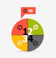Vector paper infographic diagram