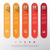 Design flat shadow step number banners graphic or website Vecto N8