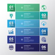 Long Shadow Design clean number banners template graphic or webs N5
