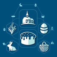 easter flat infographic N43
