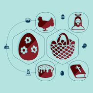 easter flat infographic N44