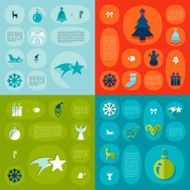 Christmas flat infographic N60