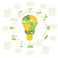 Environment ecology infographic elements Environmental risks N38