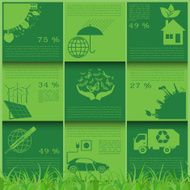 Environment ecology infographic elements Environmental risks N40