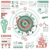 Environment ecology infographic elements Environmental risks N41
