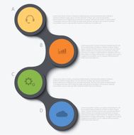 Vector modern circle infographic background N5