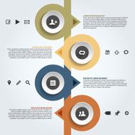 Modern infographics template N47