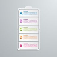 Creative paper technology infographic business concept