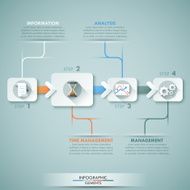 Modern infographics options banner N346