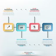 Modern infographics options banner N347