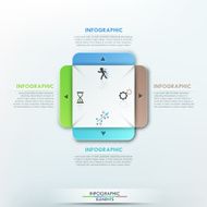 Modern infographics options banner N350