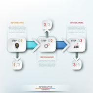 Modern infographics options banner N351