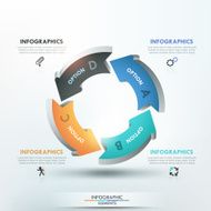 Modern infographics options banner N354
