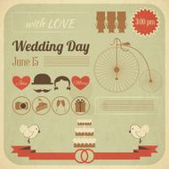 Wedding Day Invitation Infographics Card