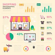 vector shopping illustration infographics