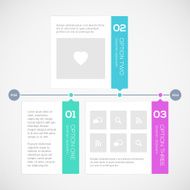 Modern timeline design template N5