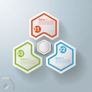 Three Hexagons With Hexagon Centre