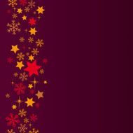 Snow And Stars Background At Night
