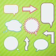 Set of speech bubbles N6
