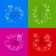 Christmas sticker infographic N29