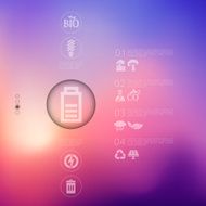 ecology infographic with unfocused background N31