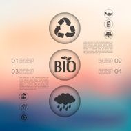 ecology infographic with unfocused background N32