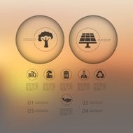 ecology infographic with unfocused background N35