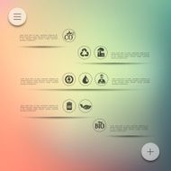 ecology infographic with unfocused background N36