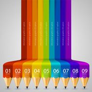 Colour Abstract pencil Background Vector