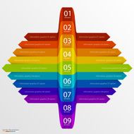 Arrows business growth rainbow N3