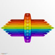 Arrows business growth rainbow N4