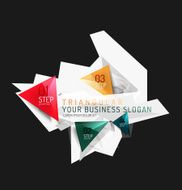 Vector fresh business abstract infographic N188