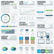 Finance economy and business vector infographic elements